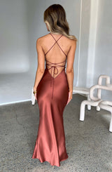 MALIKA MAXI DRESS - RUST