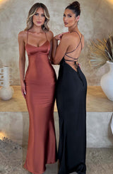 MALIKA MAXI DRESS - RUST
