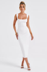 MALINA MIDI DRESS - IVORY