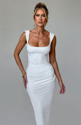 MALINA MIDI DRESS - IVORY
