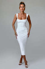 MALINA MIDI DRESS - IVORY