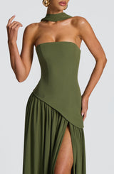 MALIYAH MAXI DRESS - KHAKI