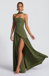 MALIYAH MAXI DRESS - KHAKI