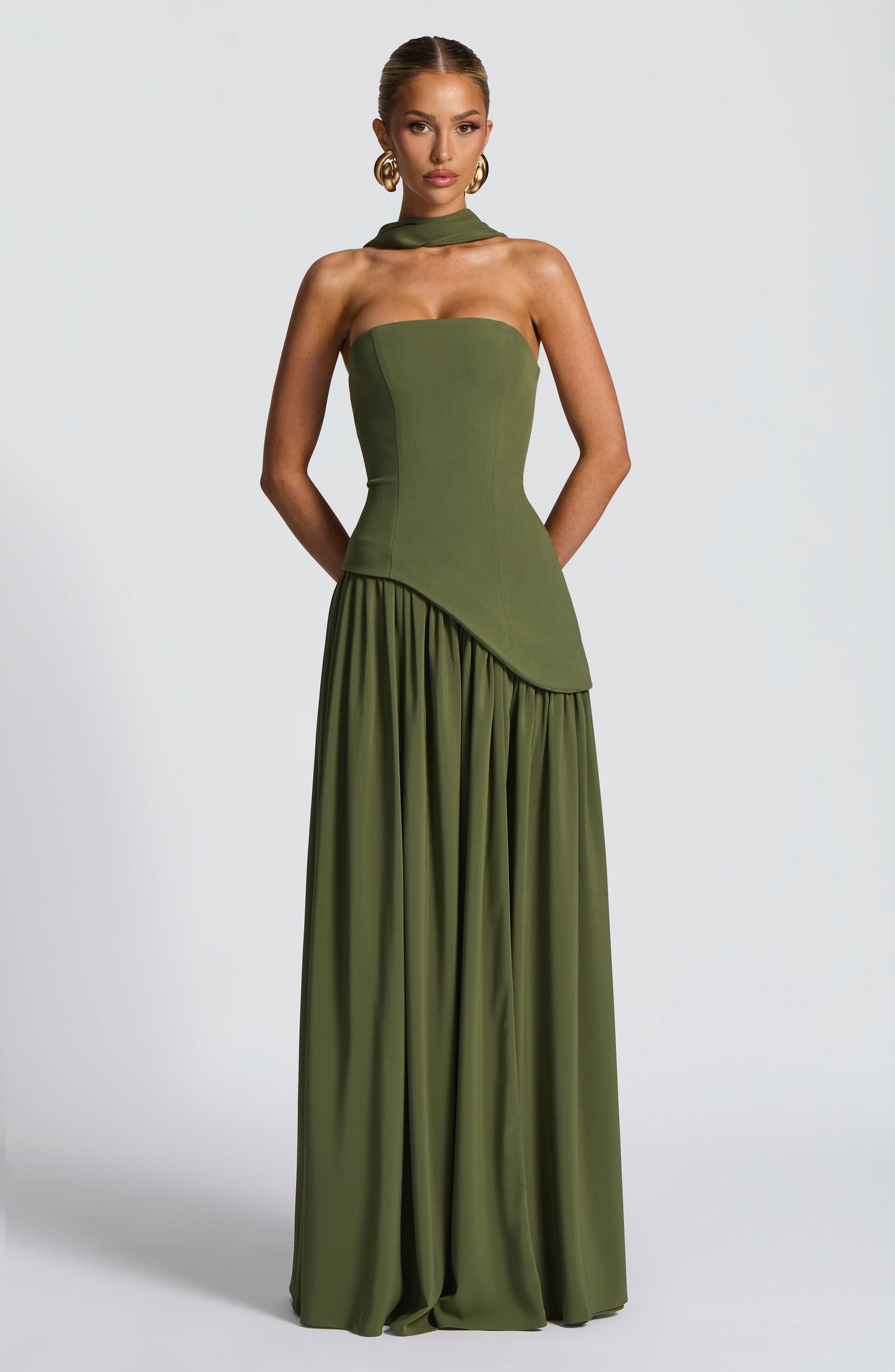 MALIYAH MAXI DRESS - KHAKI