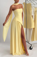 MALIYAH MAXI DRESS - LEMON