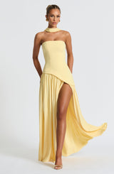 MALIYAH MAXI DRESS - LEMON