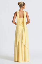 MALIYAH MAXI DRESS - LEMON
