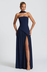 MALIYAH MAXI DRESS - NAVY