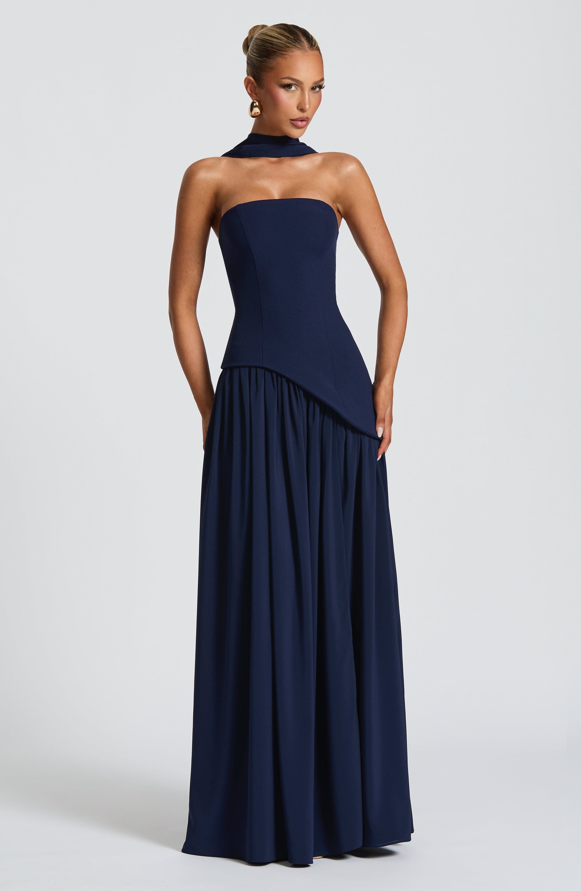 MALIYAH MAXI DRESS - NAVY
