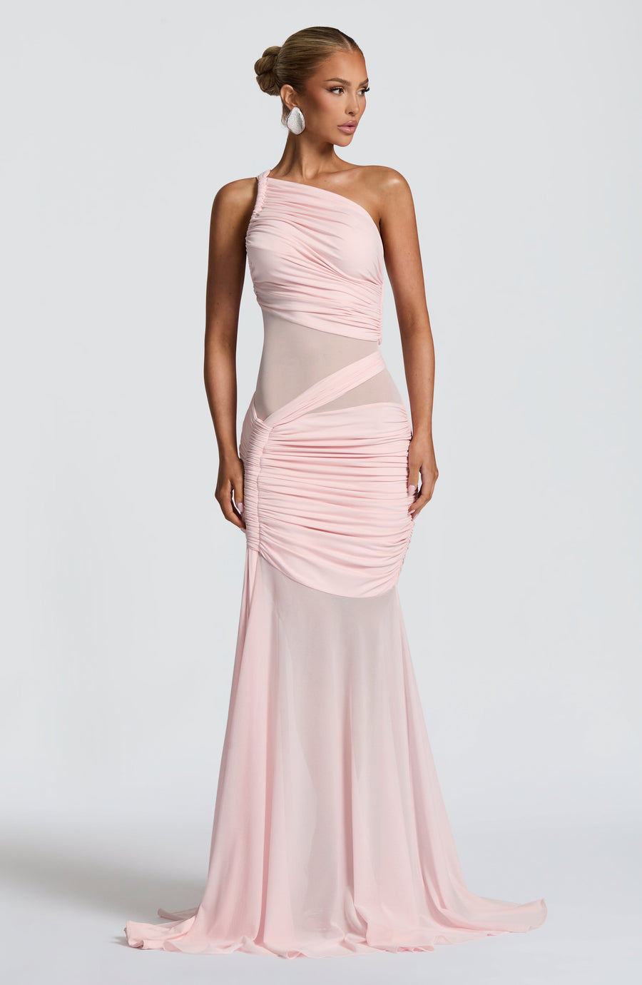 VESTIDO LARGO MARIANNE - ROSA EMPOLVADO