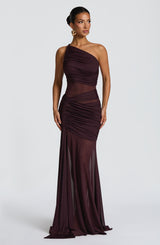 MARIANNE MAXI DRESS - PLUM