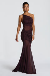 MARIANNE MAXI DRESS - PLUM