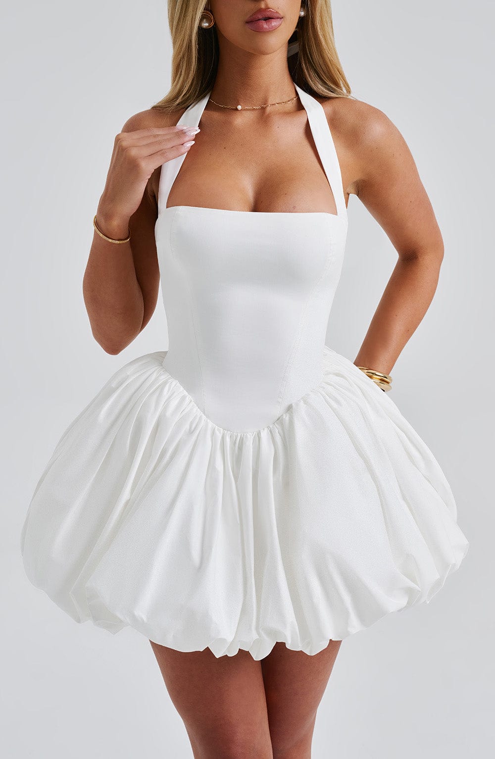 MARICIA MINI DRESS - IVORY