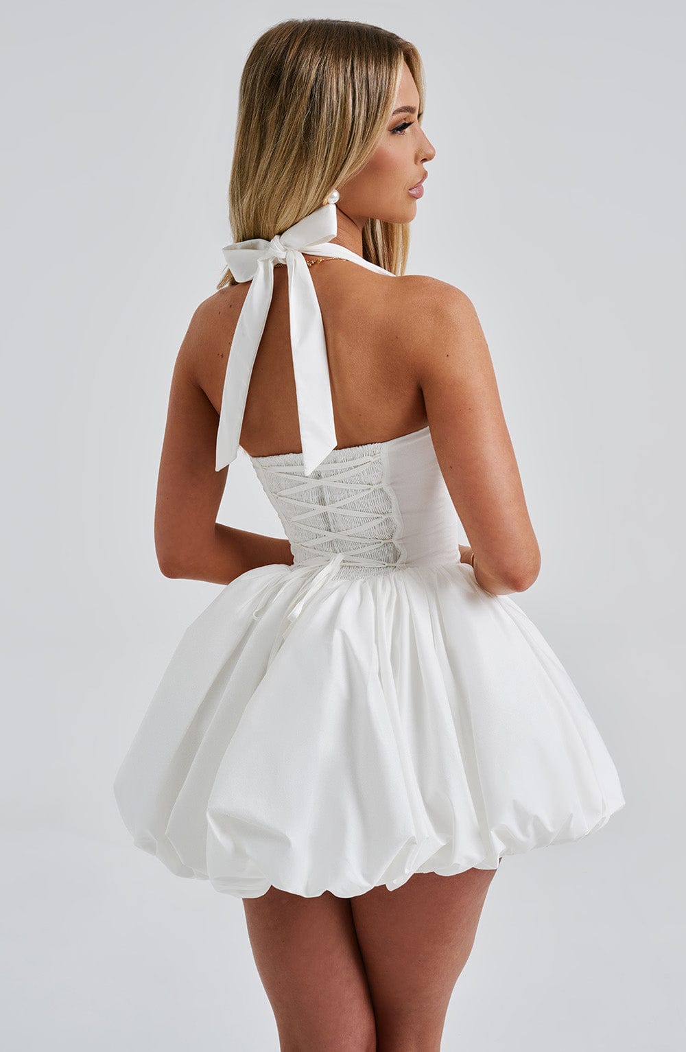 MARICIA MINI DRESS - IVORY