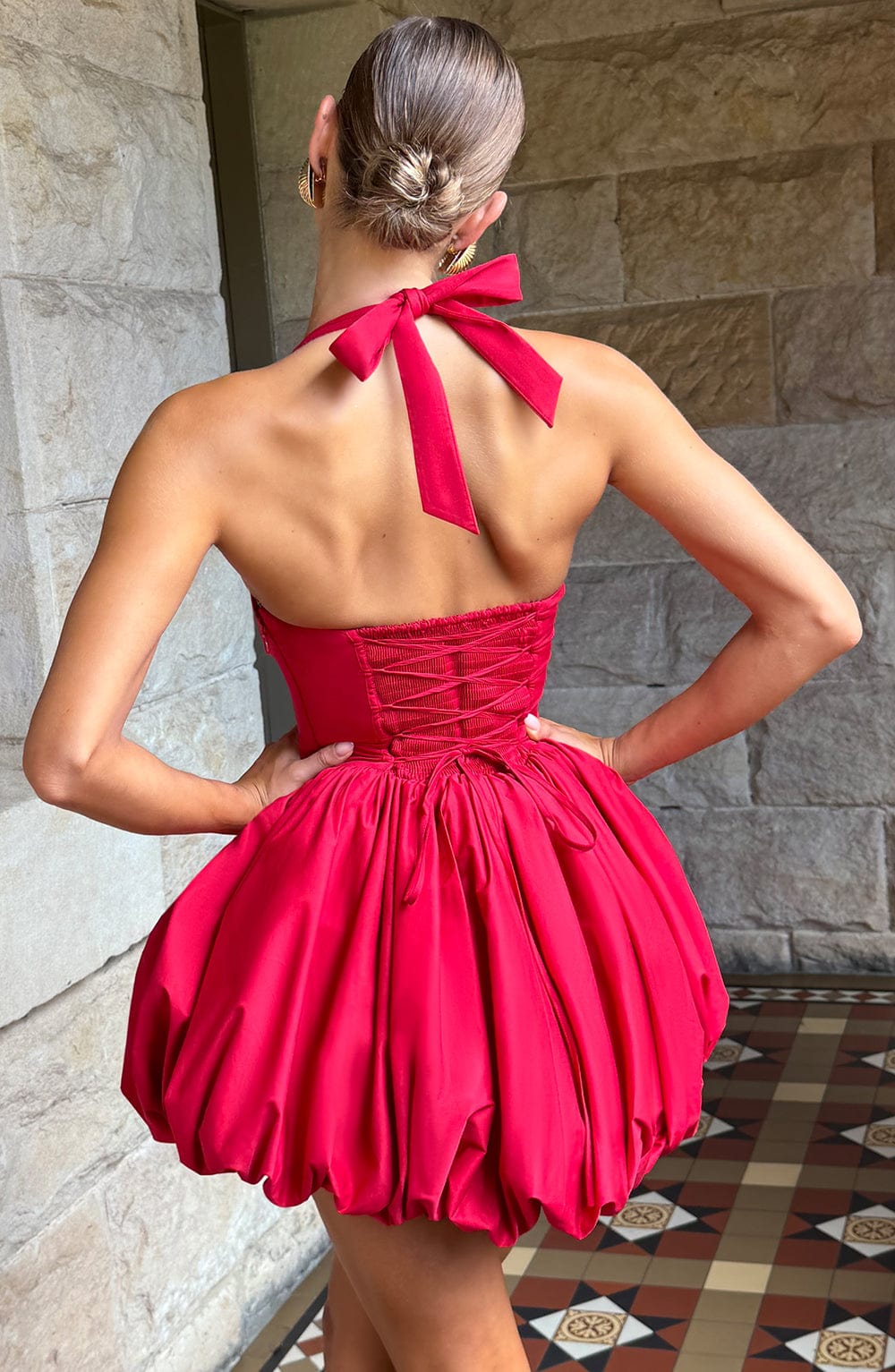 MARICIA MINI DRESS - RED