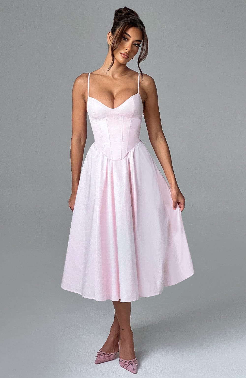 MARIELLA MIDI DRESS - BLUSH