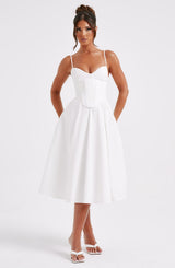 MARIELLA MIDI DRESS - IVORY