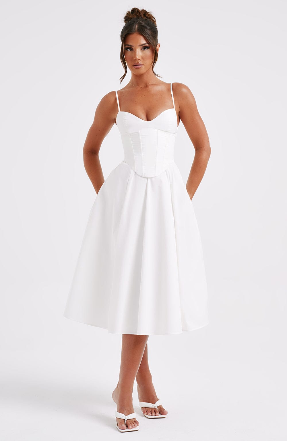 MARIELLA MIDI DRESS - IVORY
