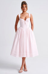 MARLENA MIDI DRESS - BLUSH
