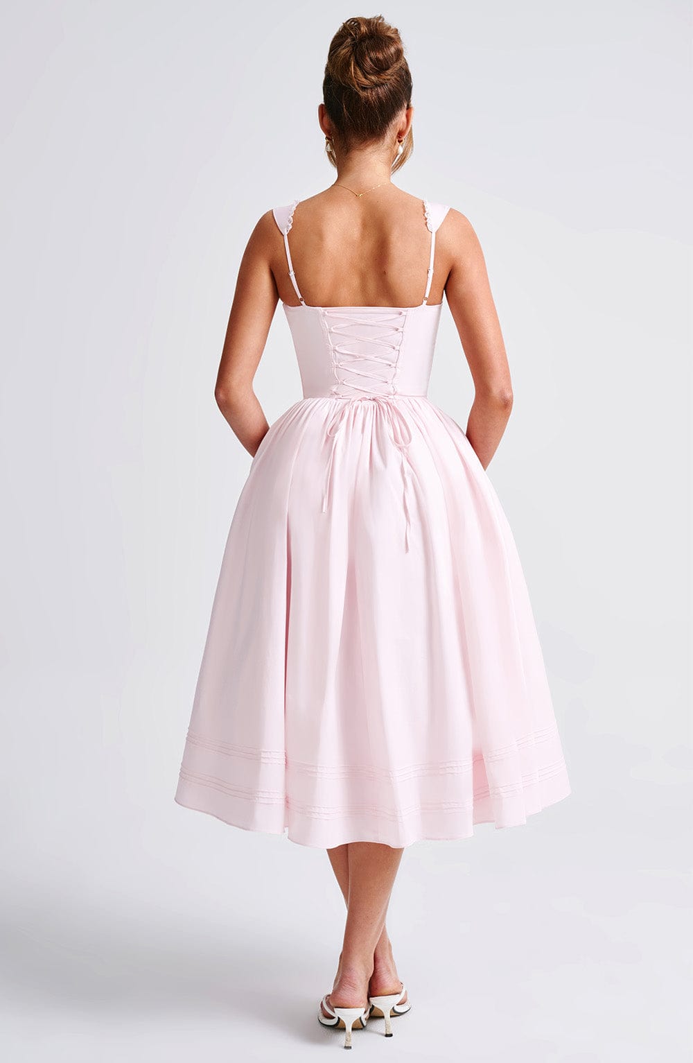 MARLENA MIDI DRESS - BLUSH