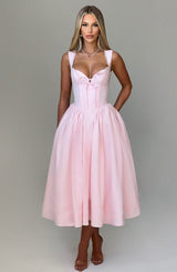 MARLENA MIDI DRESS - BLUSH