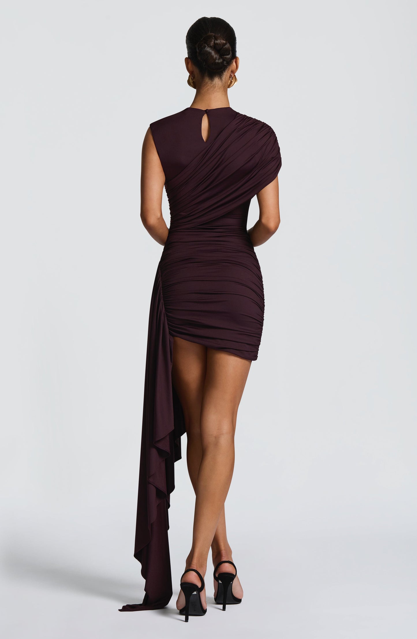 MARNIE MINI DRESS - PLUM
