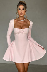 MEGAN MINI DRESS - BLUSH