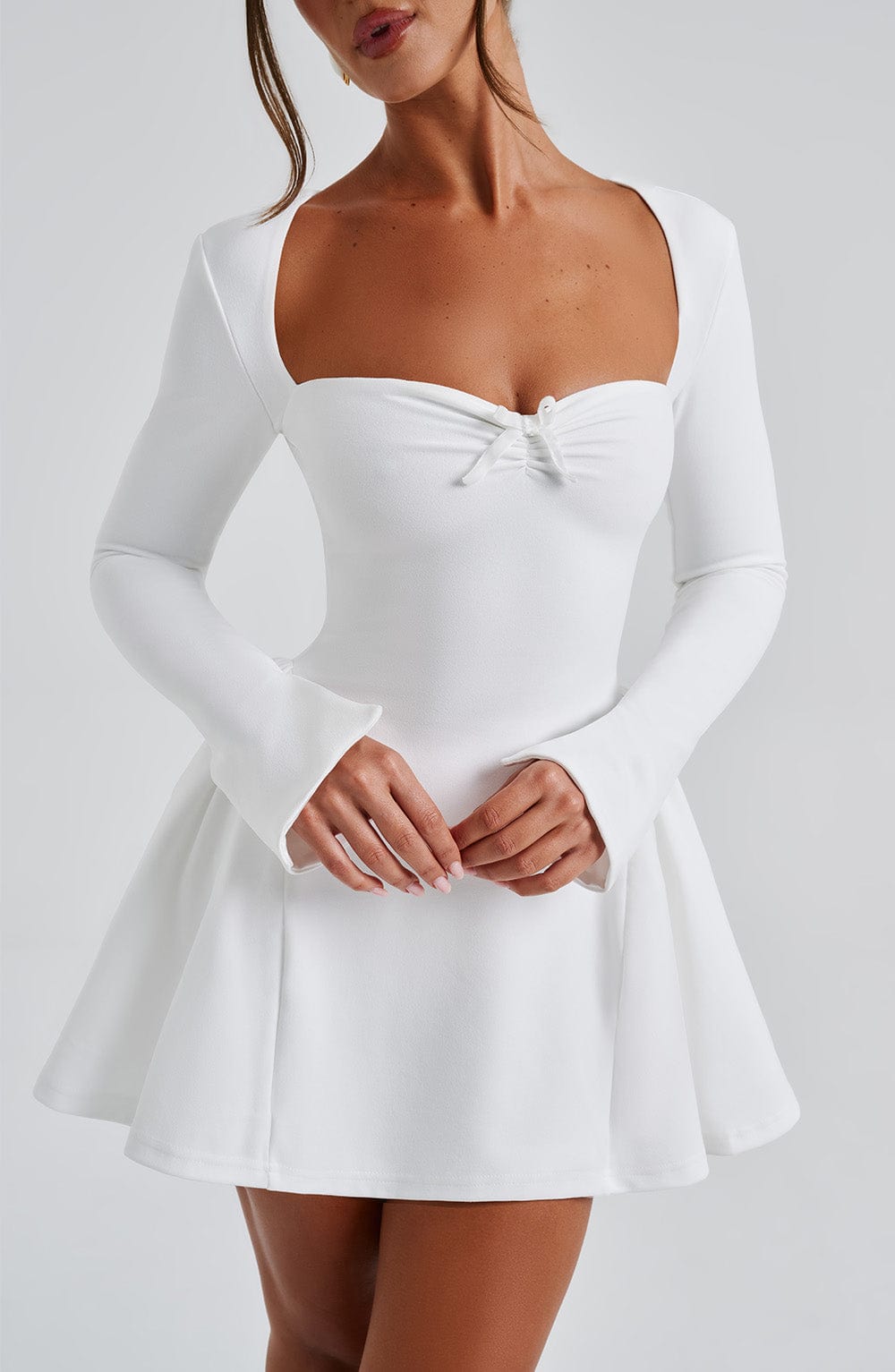 MEGAN MINI DRESS - IVORY