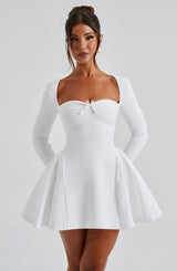 MEGAN MINI DRESS - IVORY