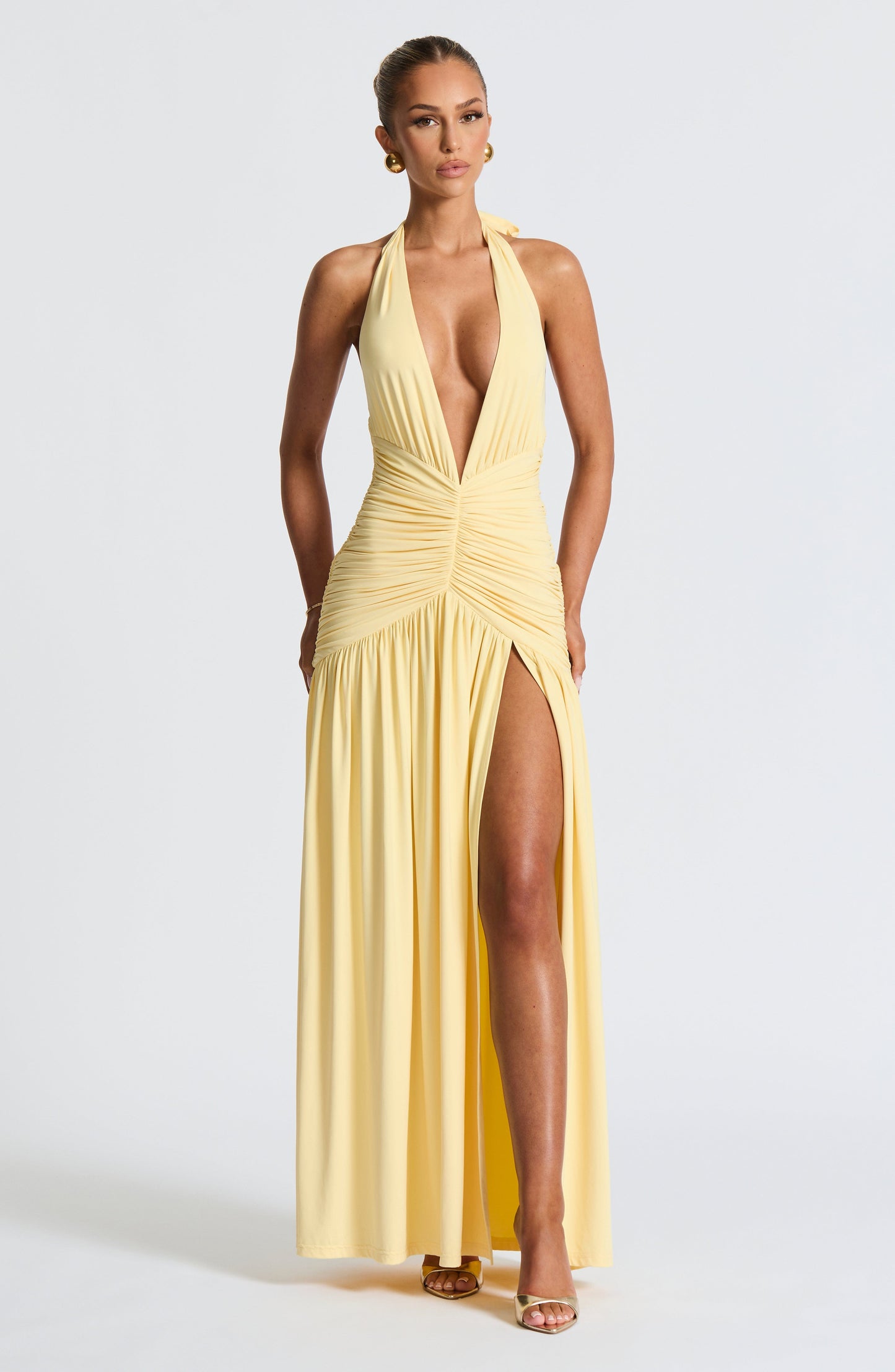 MELANIA MAXI DRESS - LEMON
