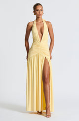 MELANIA MAXI DRESS - LEMON