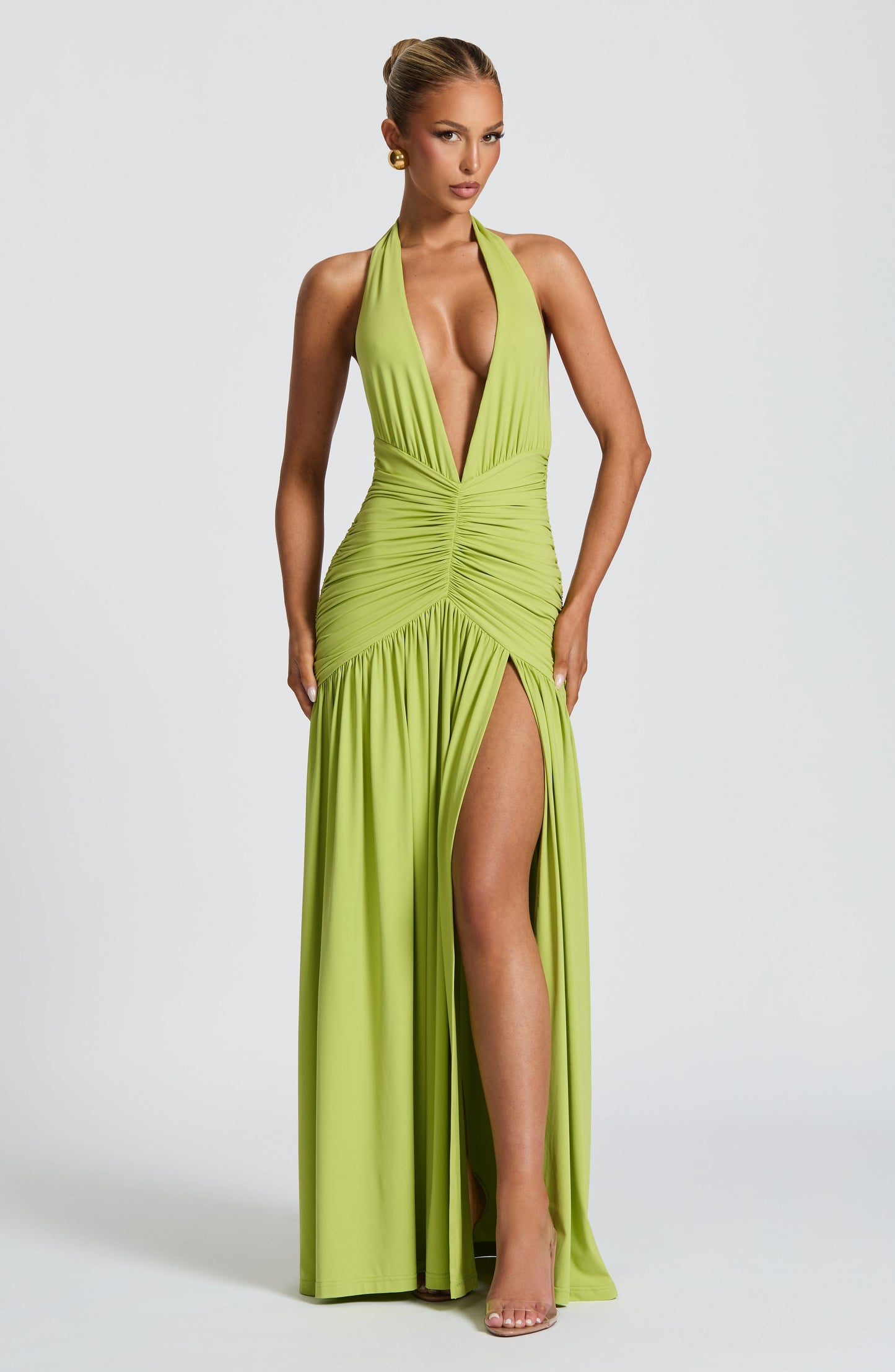 MELANIA MAXI DRESS - OLIVE