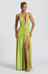 MELANIA MAXI DRESS - OLIVE