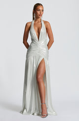 MELANIA MAXI DRESS - SILVER