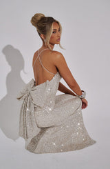 MERIDITH MAXI DRESS - CHAMPAGNE