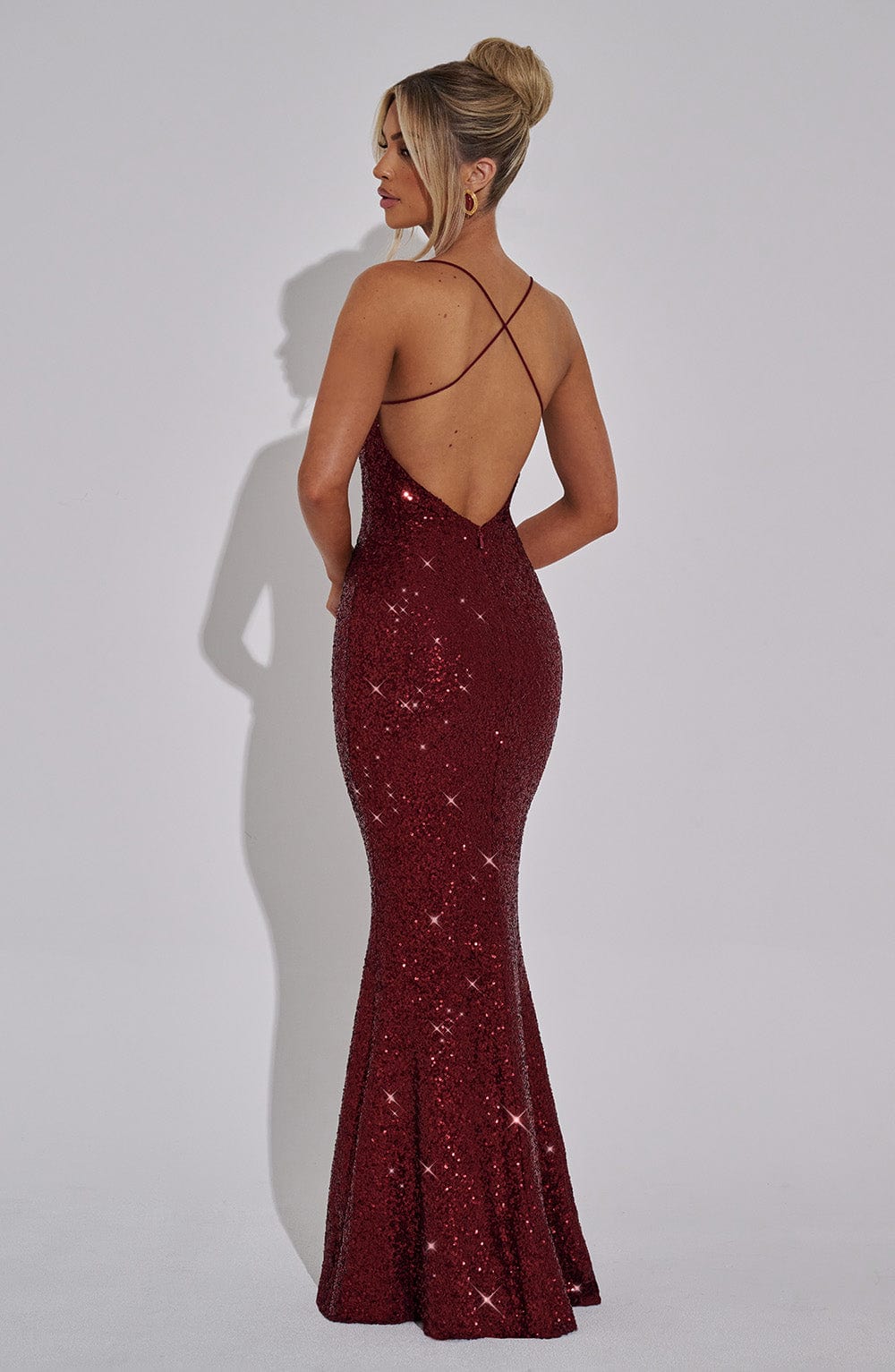 MERIDITH MAXI DRESS - WINE