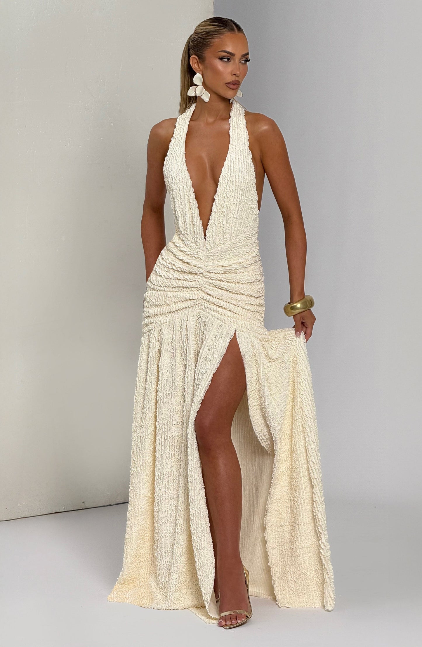 MINERVA MAXI DRESS - IVORY