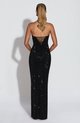 MIRABELLA MAXI DRESS - BLACK
