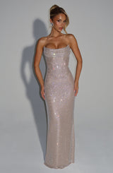 MIRABELLA MAXI DRESS - NUDE