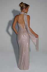 MIRABELLA MAXI DRESS - NUDE