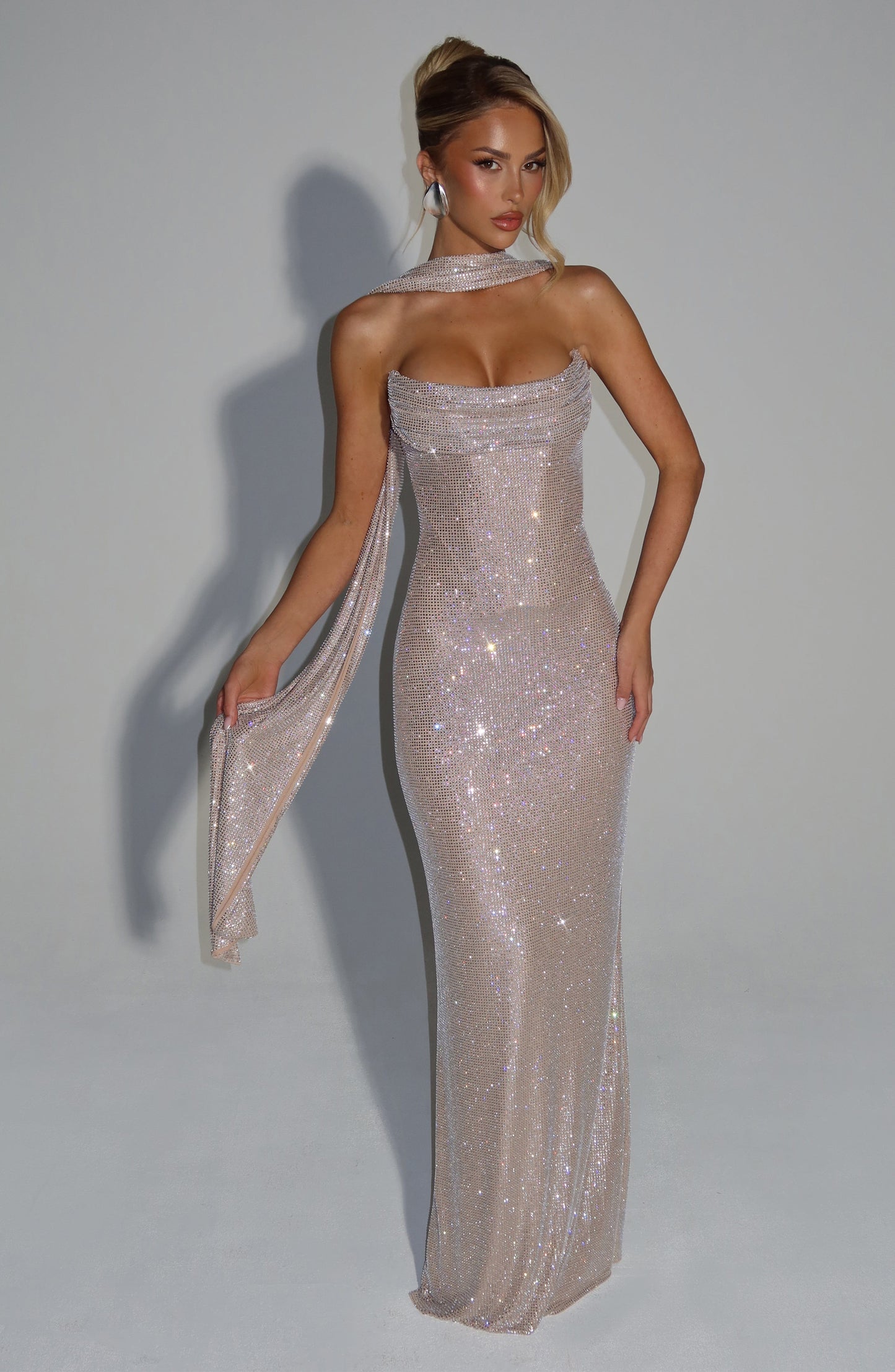 MIRABELLA MAXI DRESS - NUDE