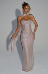 MIRABELLA MAXI DRESS - NUDE