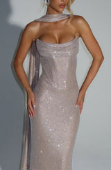 MIRABELLA MAXI DRESS - NUDE