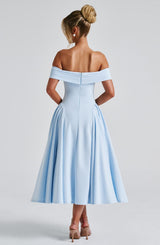 MIRANDA MIDI DRESS - BLUE