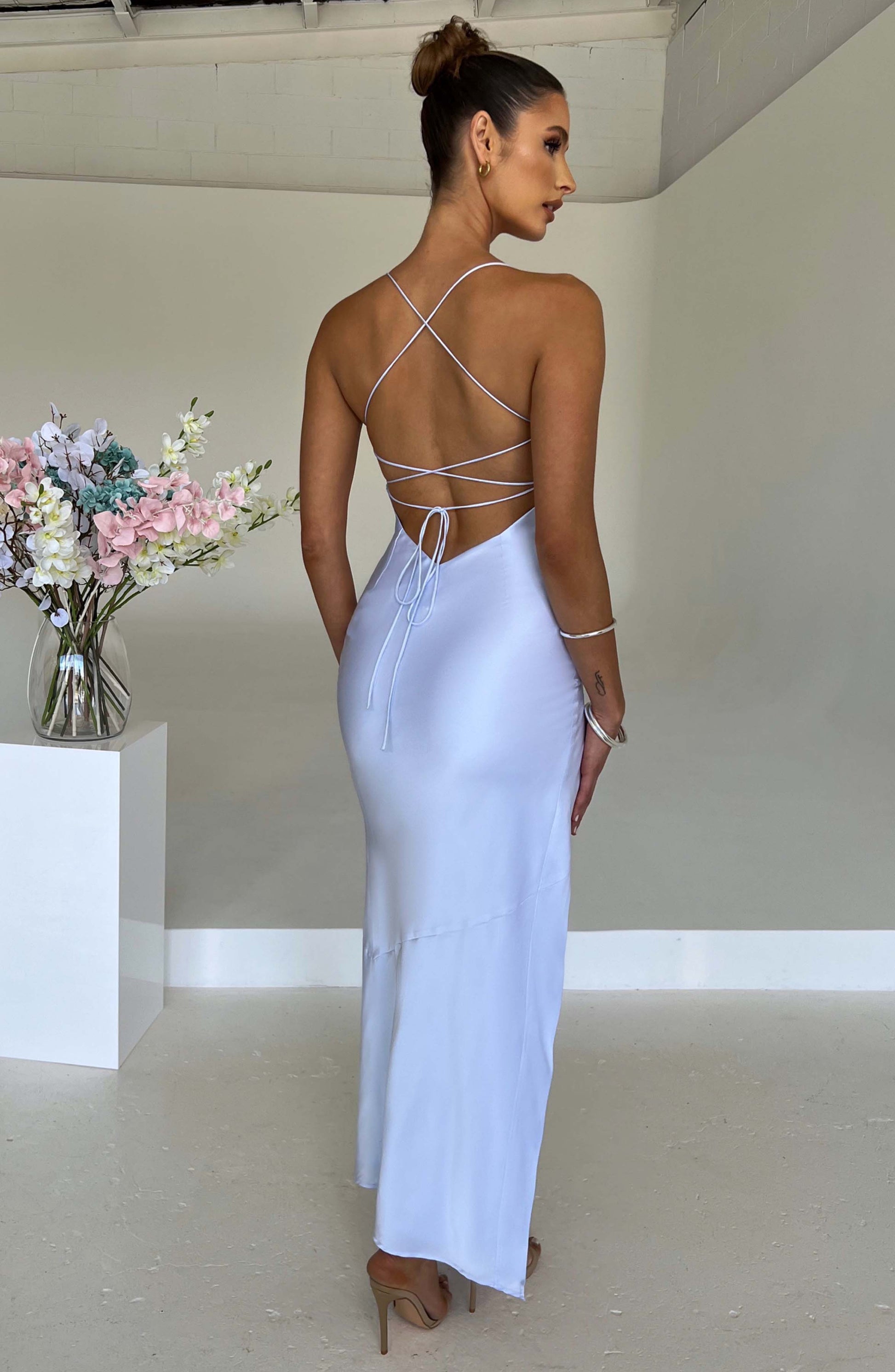 MISHA MAXI DRESS - BABY BLUE