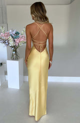MISHA MAXI DRESS - LEMON