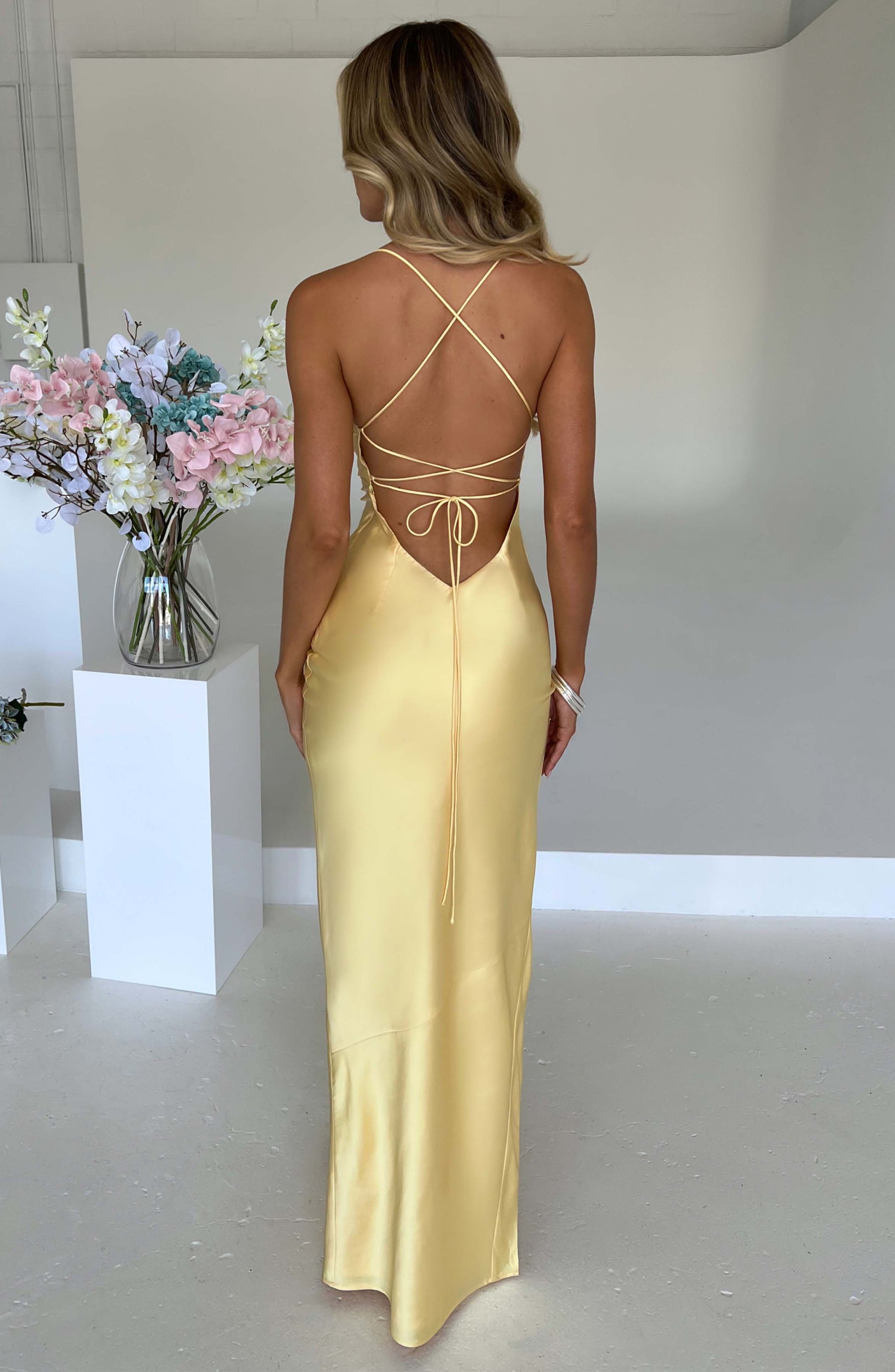 MISHA MAXI DRESS - LEMON
