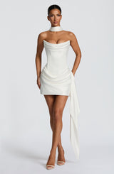 MONA MINI DRESS - IVORY