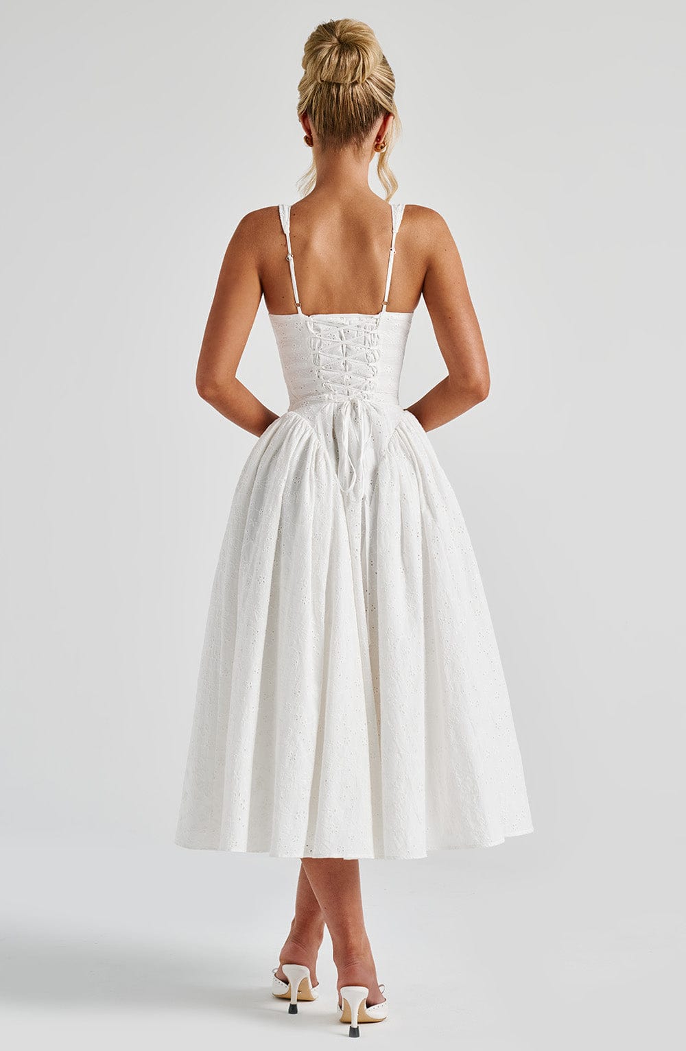MONROE MIDI DRESS - IVORY