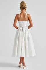 MONROE MIDI DRESS - IVORY